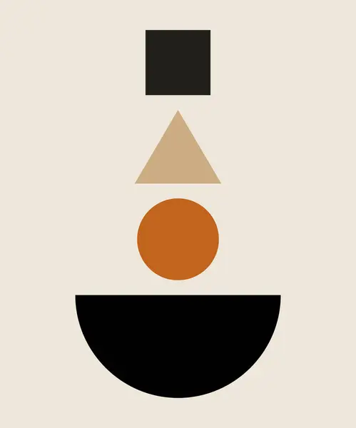 soyut geometrik minimalizm tasarım vektörü