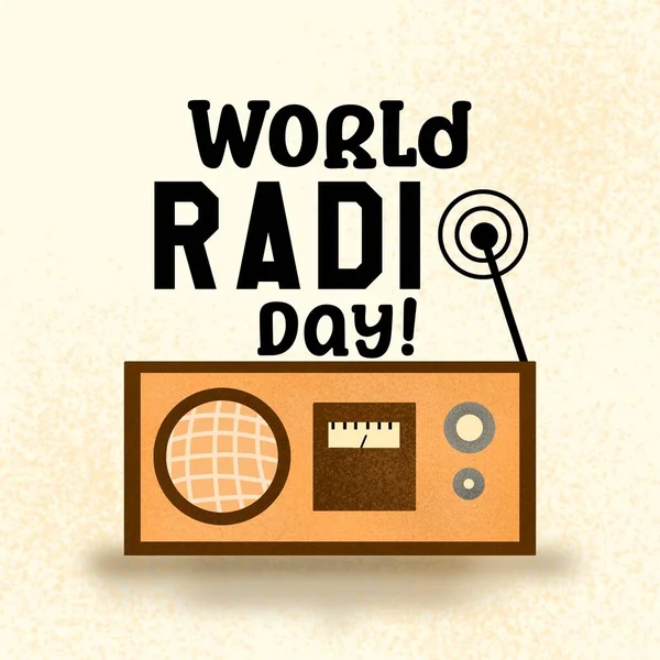 World Radio Day Icon Celebration