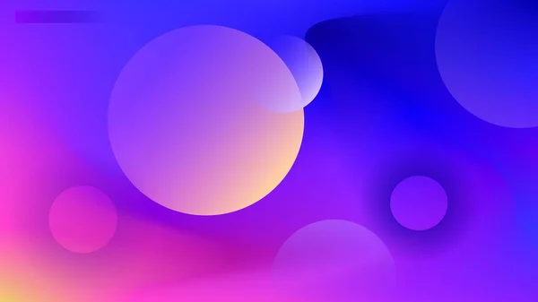 Künstlerische Kreis Mit Glühenden Kreis Rahmen Bunte Geometrische Farbverlauf Hintergrund — Stockvektor