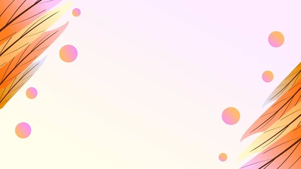 Боковой Красочный Многоцветный Градиент Осени Оставляет Кадры Копировать Космический Фон — стоковый вектор