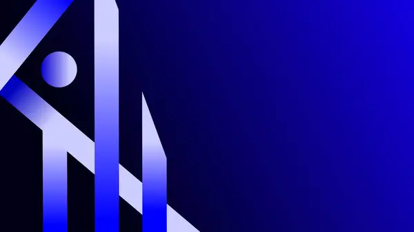Художественный Геометрический Прямоугольник Полосы Светящиеся Ночью Синий Градиентный Фон — стоковый вектор