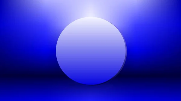 Quadro Círculo Branco Azul Brilhante Para Apresentação Sobre Fundo Gradiente — Vetor de Stock