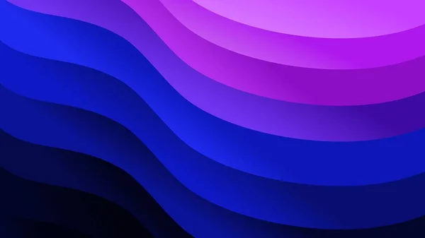 Mehrfarbig Wiederholende Wellen Overlay Falten Farbverlauf Hintergrund — Stockvektor