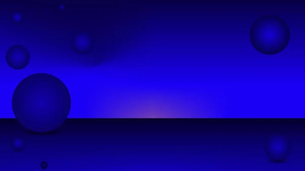 Orb Planeten Abstrakten Dunkelblauen Farbverlauf Hintergrund — Stockvektor