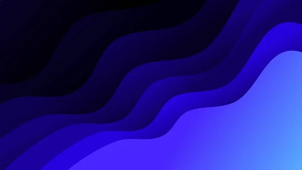 Overlay Schattierungen Von Blauen Wellen Abstrakten Farbverlauf Hintergrund — Stockvektor