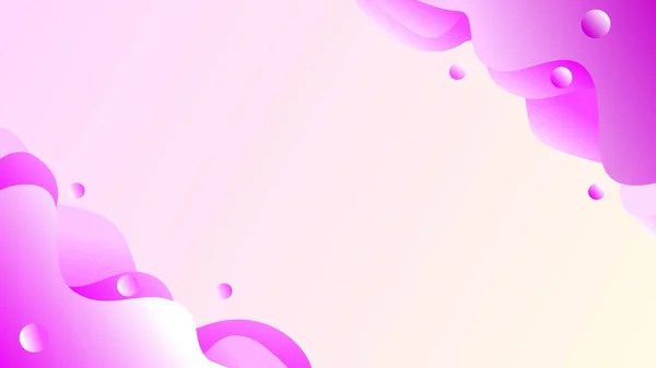 Rosa Und Weiße Overlay Wellen Und Perlen Farbverlauf Hintergrund — Stockvektor