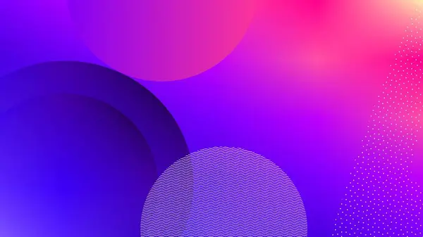 Красивые Рамки Круга Копируют Пространство Яркий Синий Розовый Абстрактный Фон — стоковый вектор