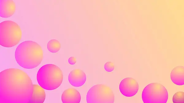 Перед Восходом Солнца Красочные Пастельные Цвета Пузыря Сферы Скопировать Космический — стоковый вектор