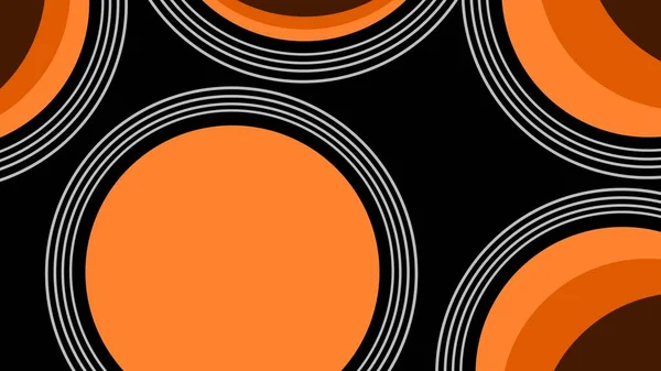Abstracto Naranja Múltiples Espacio Copia Círculo Madera — Vector de stock