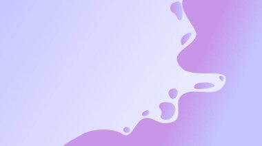 Yumuşak mor pembe dalgalar ve basit açık mavi gradyan üzerinde sıçramalar