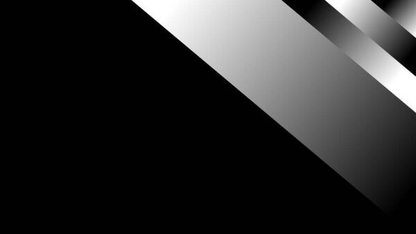 Металлические серые геометрические фигуры на черном фоне