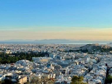 Athens from the highest land point