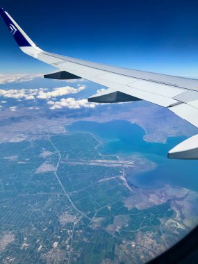 Aegean Airlines Flight over Thermaikos Gulf