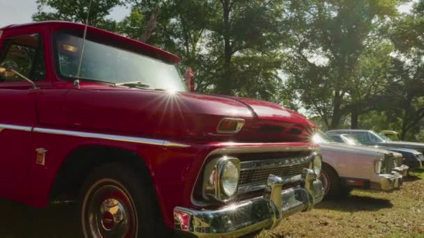 Auto Epoca Farm Mississippi Cruisin Cotesworth Antique Car Show Filmato — Video Stock