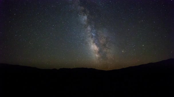 Timelapse Milky Way Moving Death Valley Inglês Imagens Fullhd Alta — Vídeo de Stock