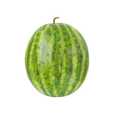 Beyaz arkaplanda karpuz izole