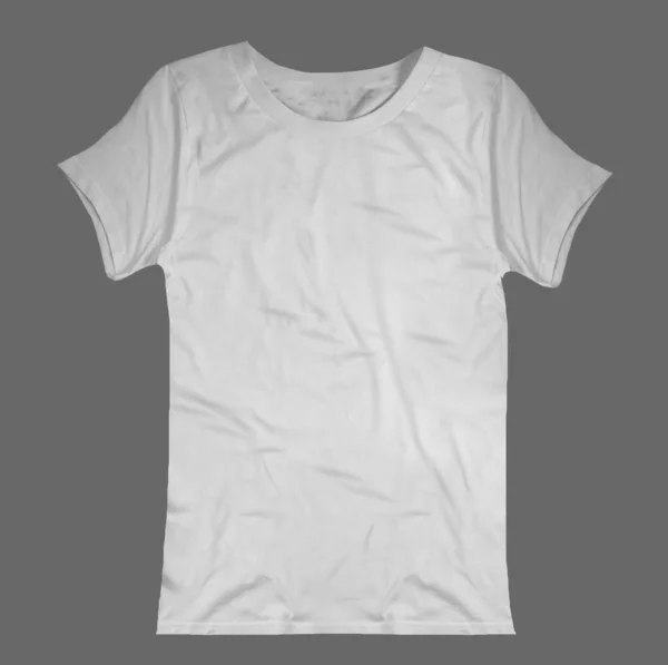 Shirt Bianca Mockup Isolata Camicia Vuota — Foto Stock