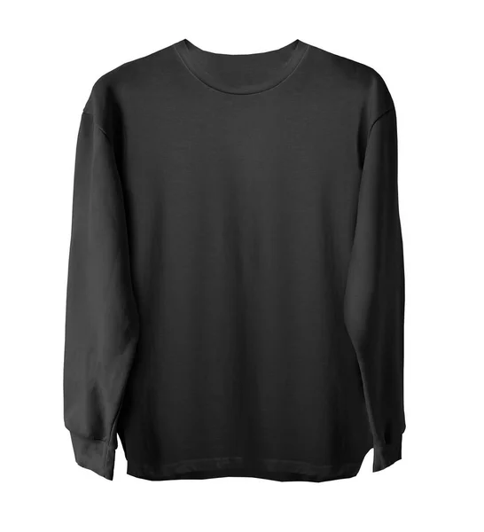 Black Shirt Isolated White Background — стоковое фото