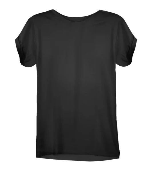 Black Shirt Isolated White Background — Fotografia de Stock