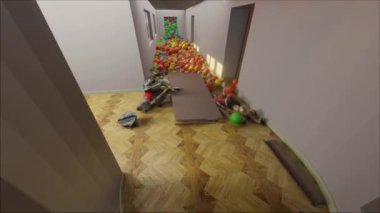 Late in the afternoon something strange is cracking behind the door in the school. This is funny and interesting ragdoll themed 3d video animation suitable for any digital art collection.