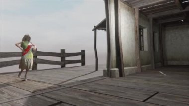 This 3d video animation is simulation of a fashion-show in some fictional hut. Funny animation that can be a part of many digital art collections.