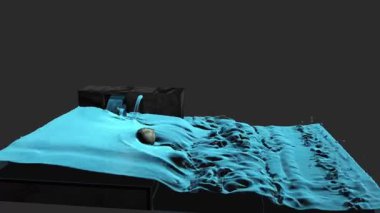 3d nice simulation of a water fluid. Could be used as a screensaver and be a part of a many digital art collections.