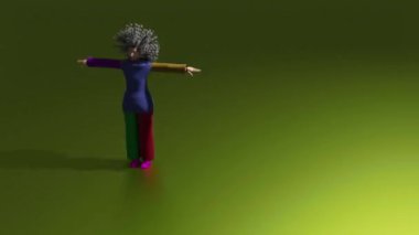 Bu dişi, günlük kıyafetleriyle dans etmeyi seviyor..