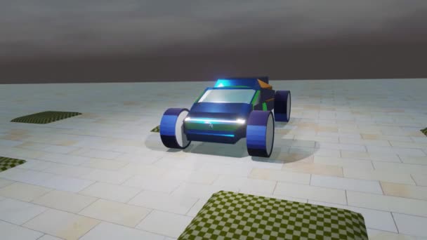 Simulación Una Conducción Automóvil — Vídeo de stock