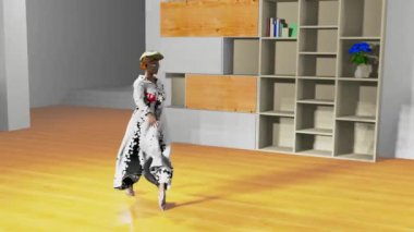 Bu moda tasarımının yeni bir parçası, insanların kendi dairelerinde yapabilecekleri defileler için hazır..