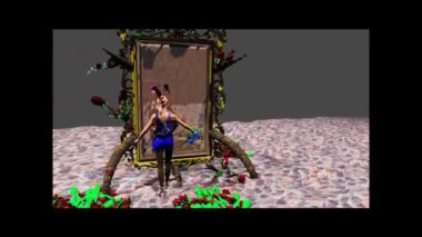 This is 3d simualtion of a cleaning of an unclean mirror with some funny elements (those when you not see your image in the clean parts of a mirror).