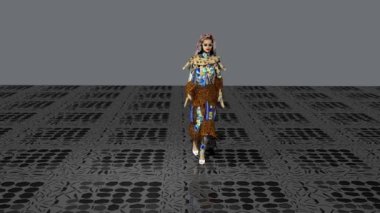 This interesting fashion design is inspired by some african wilderness.