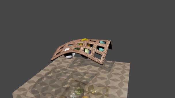 Simulation Testing Some Hard Material Attributes — Stock video