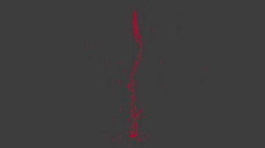 Stream of particles is shaping some structure.