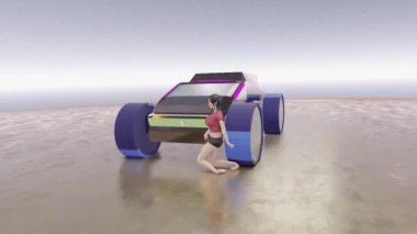 Ragdoll meets automobile in this funny fictional video animation.