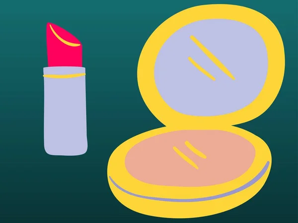 vector illustration of cosmetics and fashion symbol.