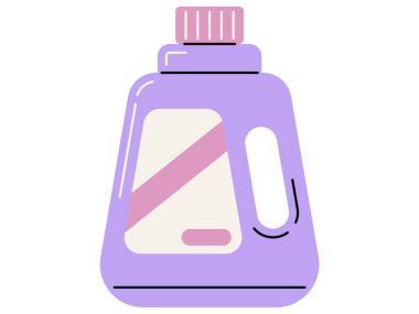 Bottle of water spray, illustration, on white background.