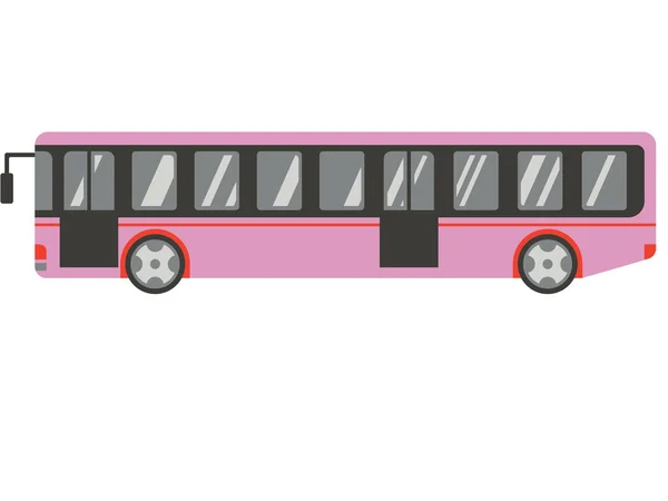 Bus Flat Color Icon — Stock Photo, Image
