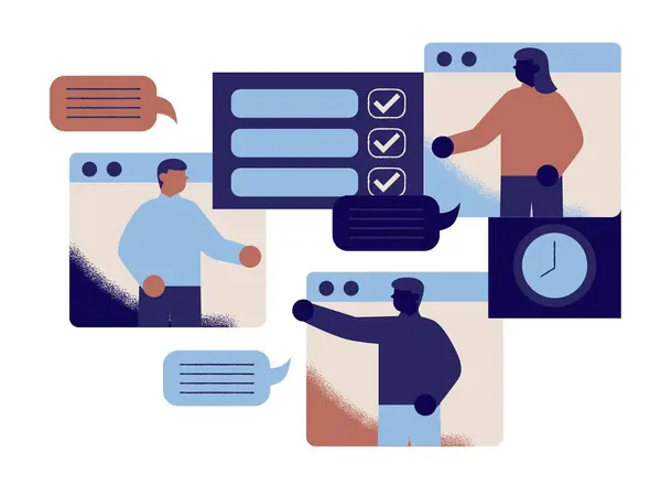 İnternet dünyasında sohbet.