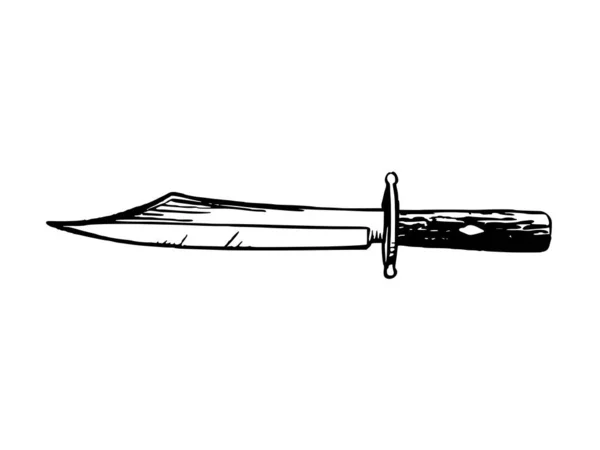 卡通画中世纪剑的矢量图解 — 图库照片