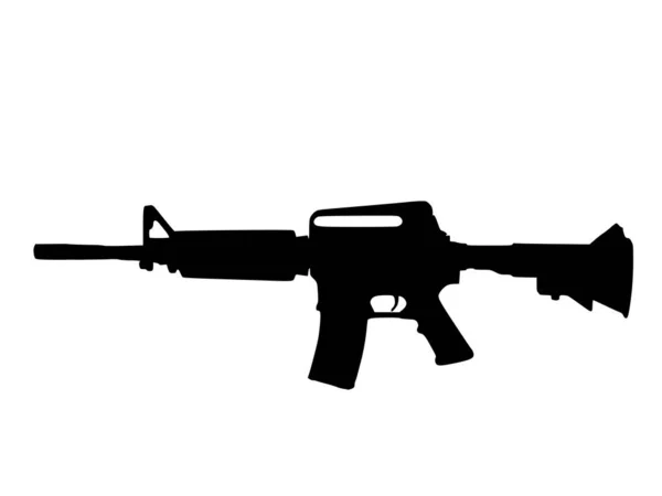 Black White Hand Drawn Rifle — Stock Photo, Image