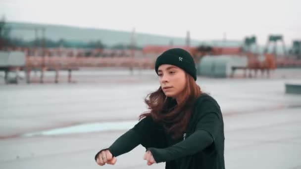Mužské Ženské Tanečnice Tančí Moderní Tanec Koncept Tance Pohybu — Stock video