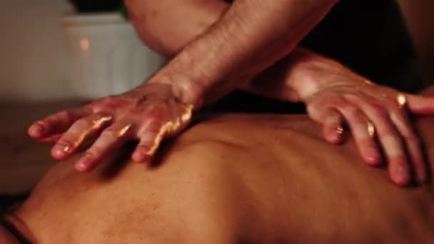 Belle Jeune Femme Bénéficiant Massage Dans Salon Spa Fille Brune — Video