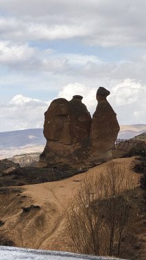 Kapadokya 'nın popüler yerleri. Goreme sokakları. Türkiye 'nin Instagram Yerleri