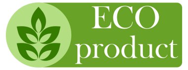 Organic eco natural bio vegan sticker label logo icon. Logo with a pattern of green leaves. Ecological products. Stickers of eco-friendly products. Vector illustration of vegan organic food icons