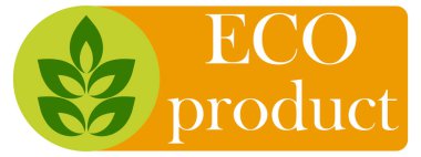 Organic eco natural bio vegan sticker label logo icon. Logo with a pattern of green leaves. Ecological products. Stickers of eco-friendly products. Vector illustration of vegan organic food icons