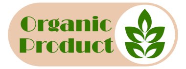 Organic eco natural bio vegan sticker label logo icon. Logo with a pattern of green leaves. Ecological products. Stickers of eco-friendly products. Vector illustration of vegan organic food icons