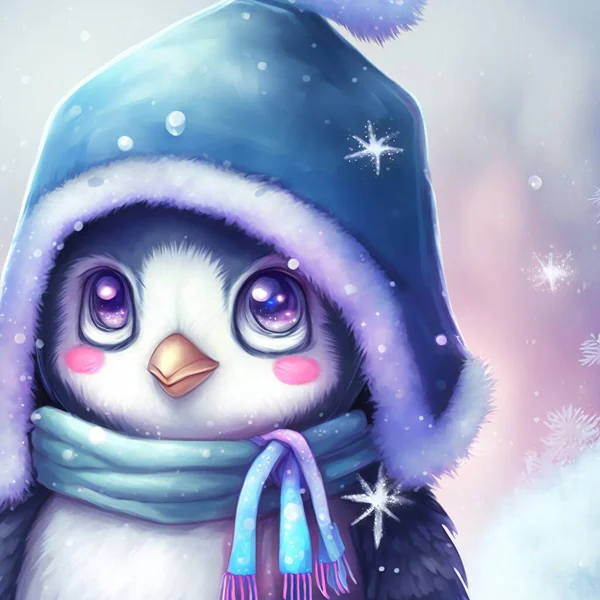 Animal penguin character for children. Fantasy cute animal suitable for children book.
