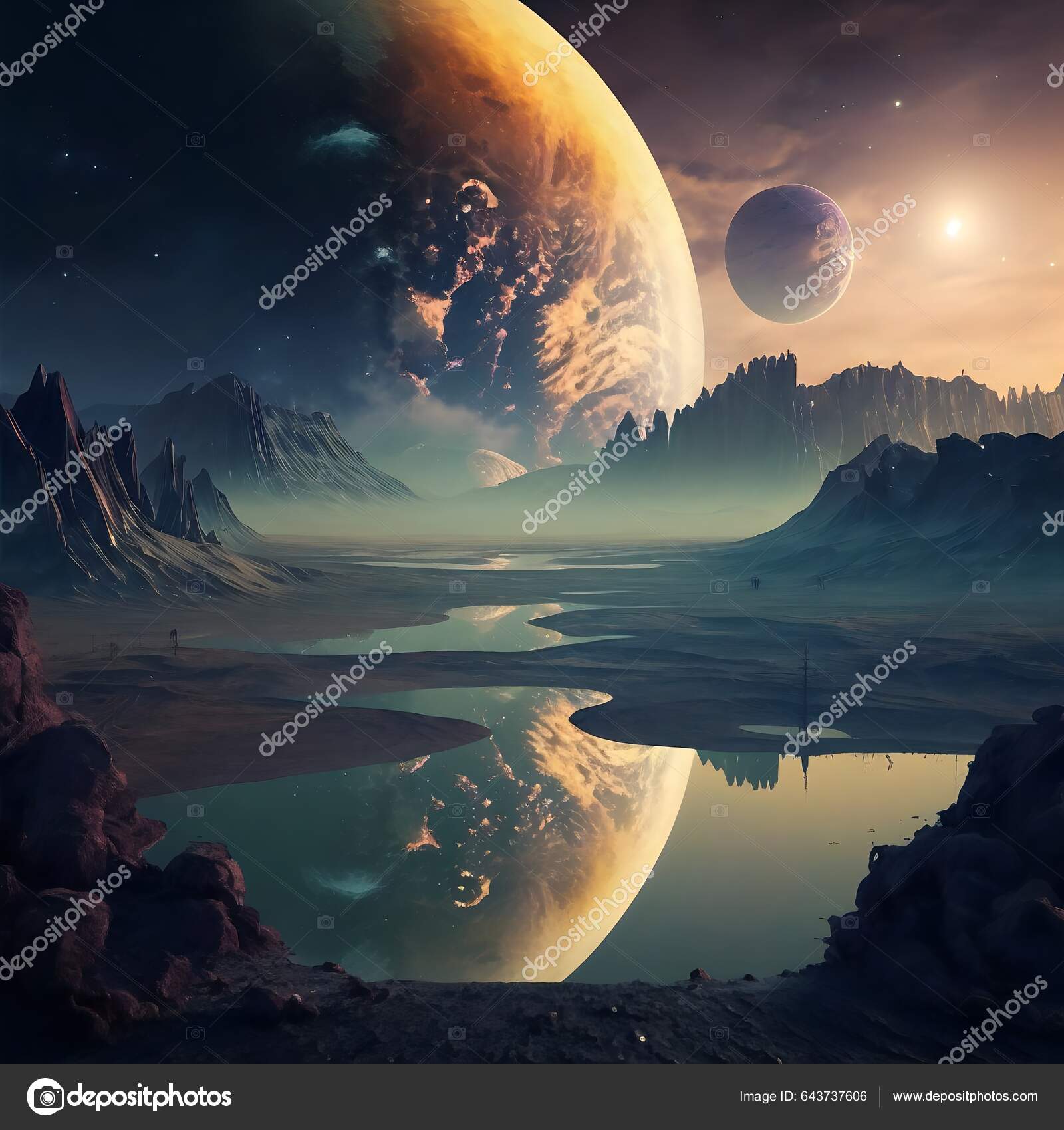 exoplanet landscape wallpaper