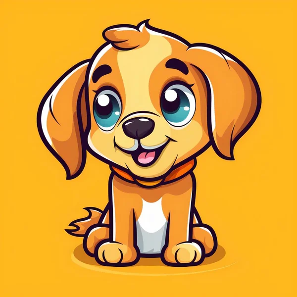 Logo of an animal. Dog icon. Cartoon style.