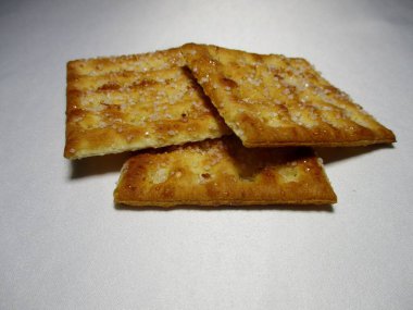 A photo of all the pastries in a square shape on a white background